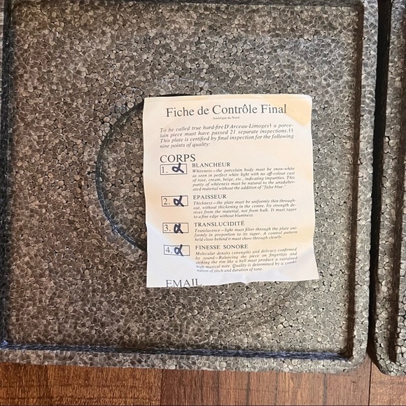 6 new in box D’ARCEAU-LIMOGES Lafayette Collectors porcelain plates 1973 - Picture 10 of 14